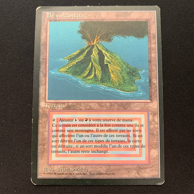 Magic the Gathering Volcanic Island - Foreign Black Bordered - French 