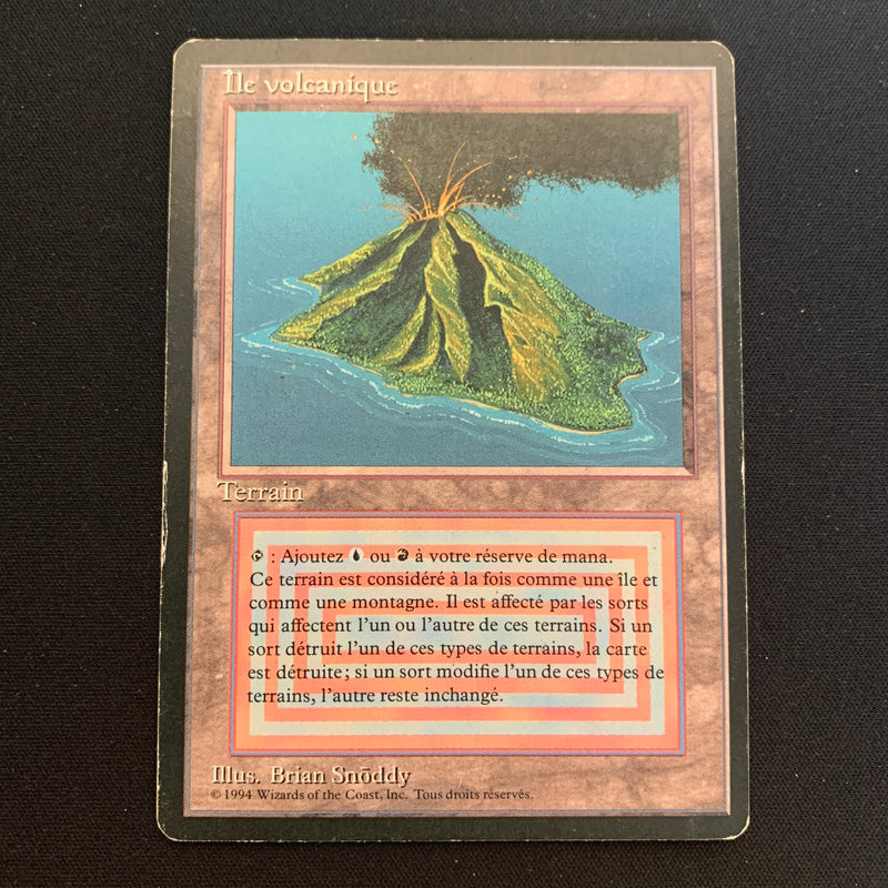 Magic the Gathering Volcanic Island - Foreign Black Bordered - French 