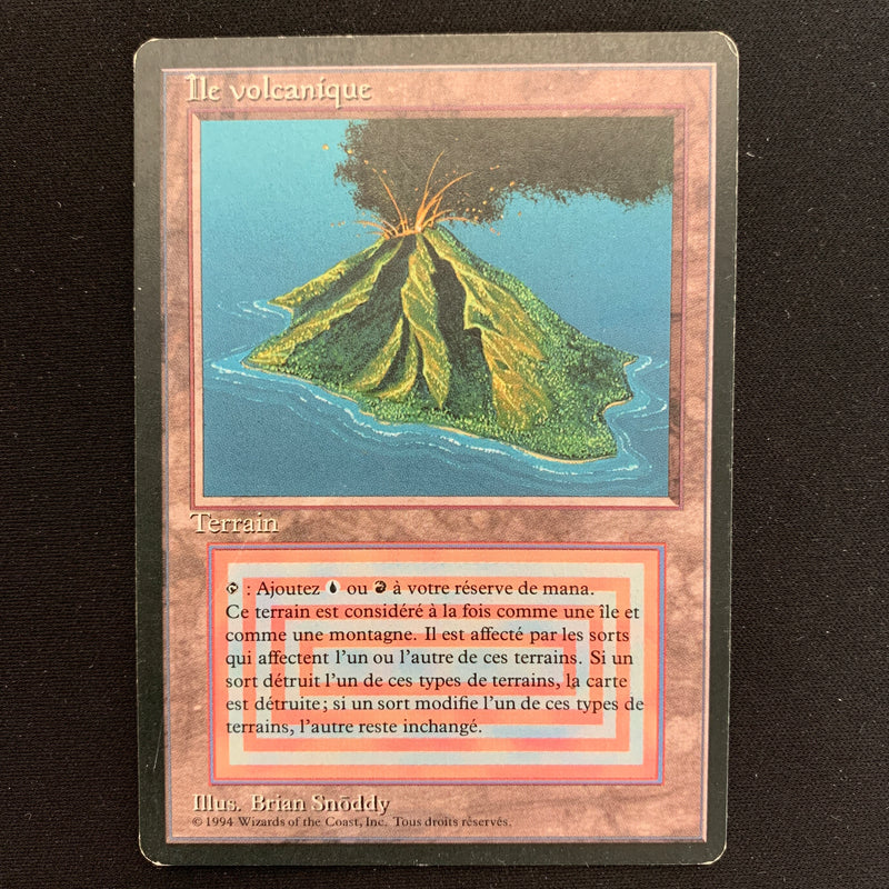 Magic the Gathering Volcanic Island - Foreign Black Bordered - French 