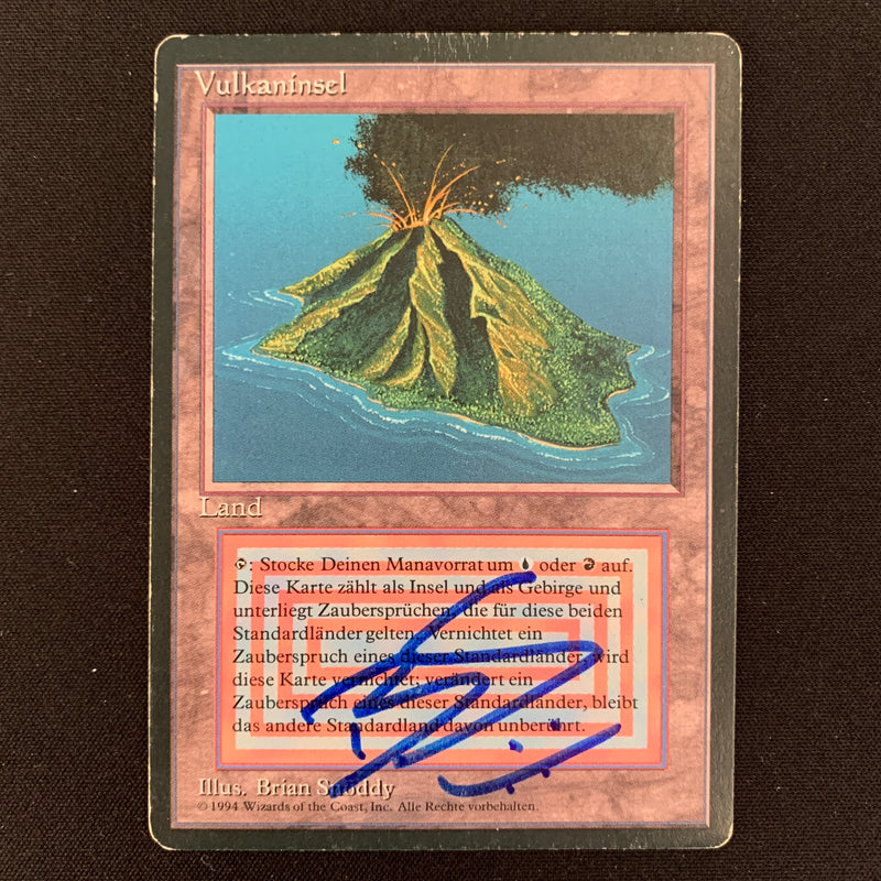 Magic the Gathering Volcanic Island - Foreign Black Bordered - German 