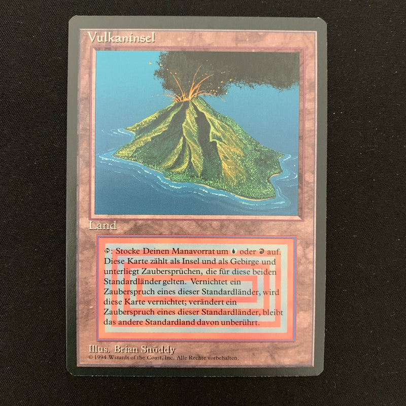 Magic the Gathering Volcanic Island - Foreign Black Bordered - German 