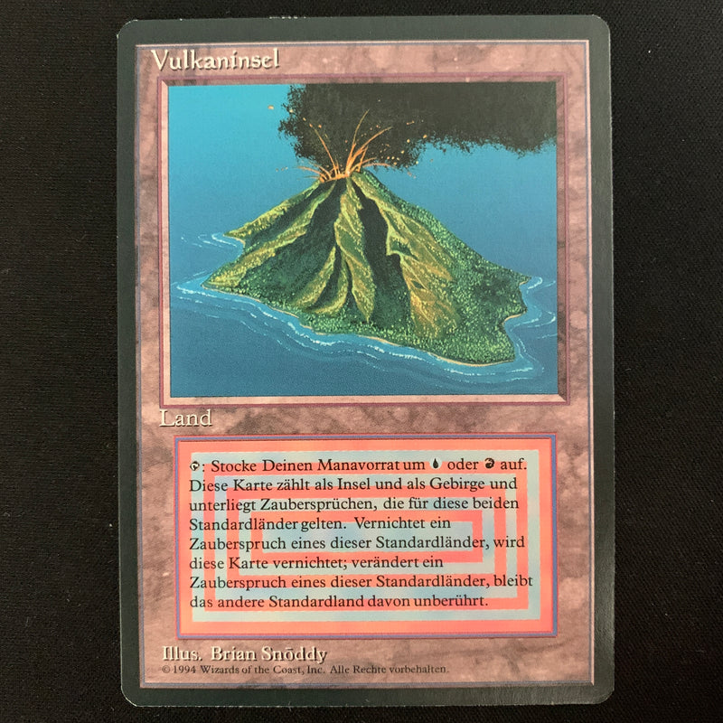 Magic the Gathering Volcanic Island - Foreign Black Bordered - German NM - 24420