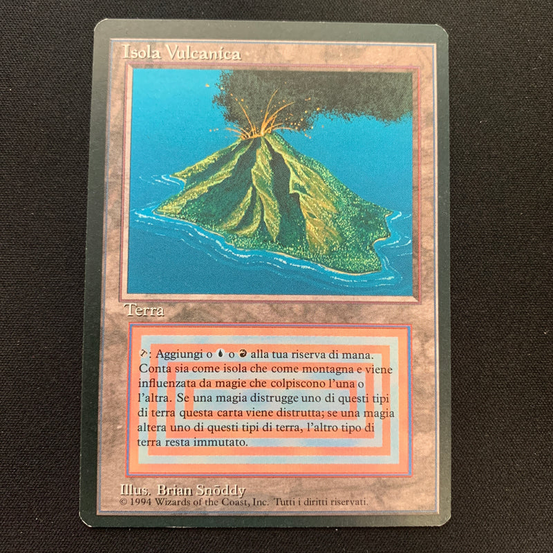 Magic the Gathering Volcanic Island - Foreign Black Bordered - Italian 