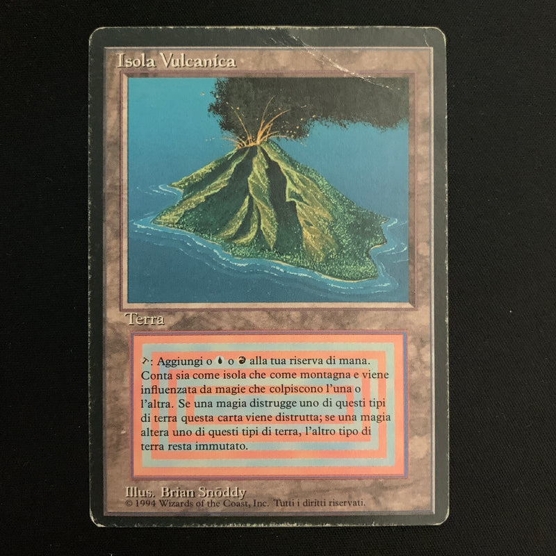 Magic the Gathering Volcanic Island - Foreign Black Bordered - Italian PO - 22653