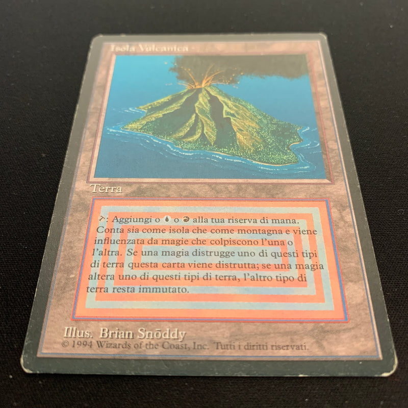 Magic the Gathering Volcanic Island - Foreign Black Bordered - Italian 