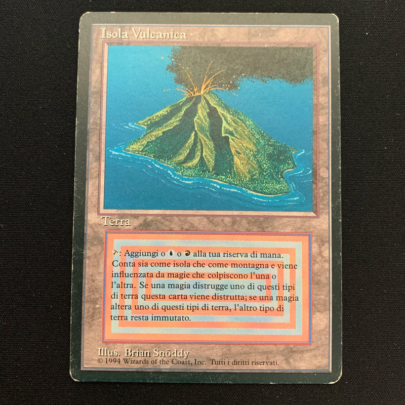 Magic the Gathering Volcanic Island - Foreign Black Bordered - Italian PL - 23630