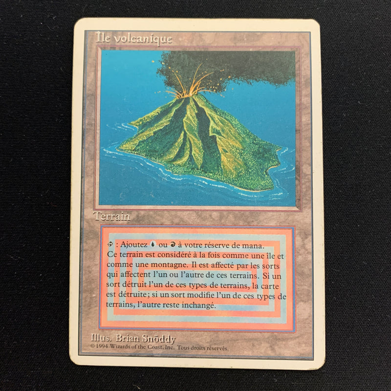 Magic the Gathering Volcanic Island - Foreign White Bordered - French 