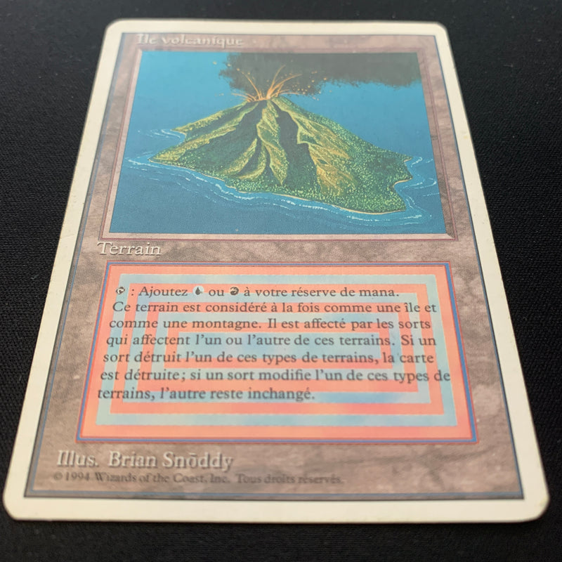 Magic the Gathering Volcanic Island - Foreign White Bordered - French 