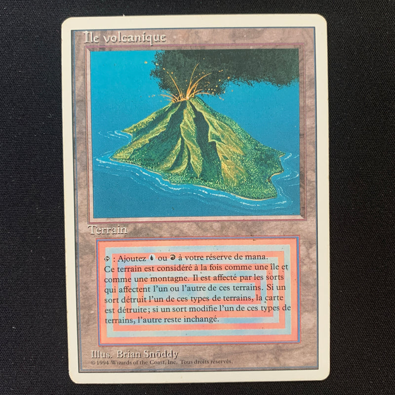 Magic the Gathering Volcanic Island - Foreign White Bordered - French 