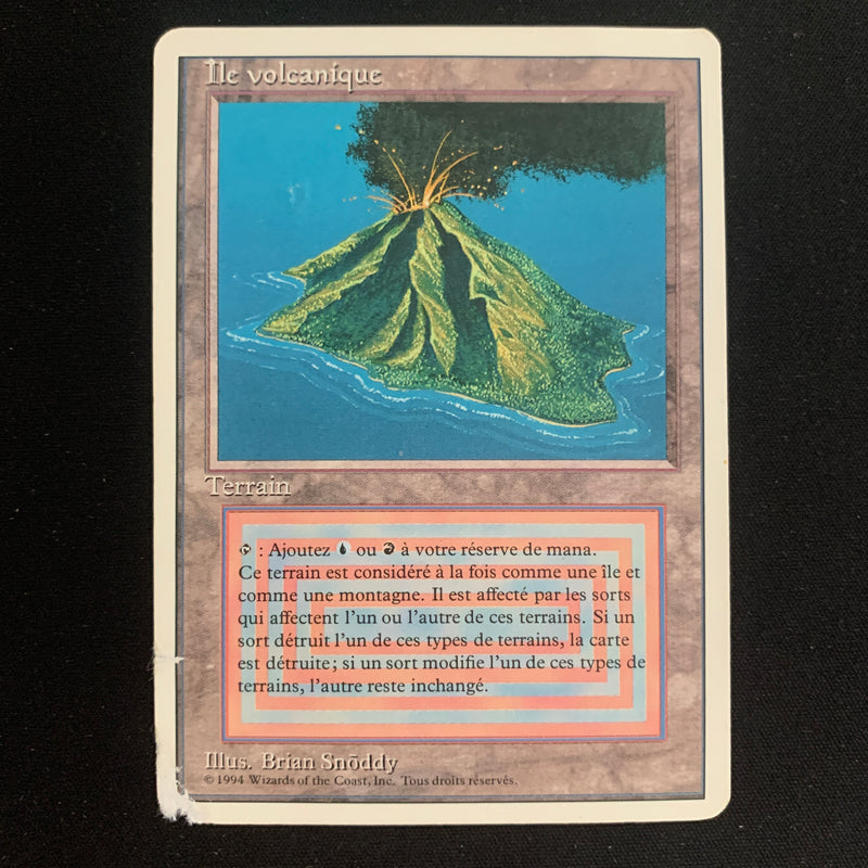 Magic the Gathering Volcanic Island - Foreign White Bordered - French 