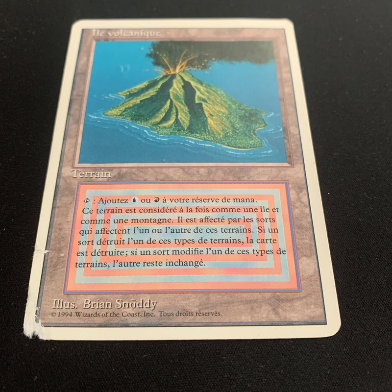 Magic the Gathering Volcanic Island - Foreign White Bordered - French 