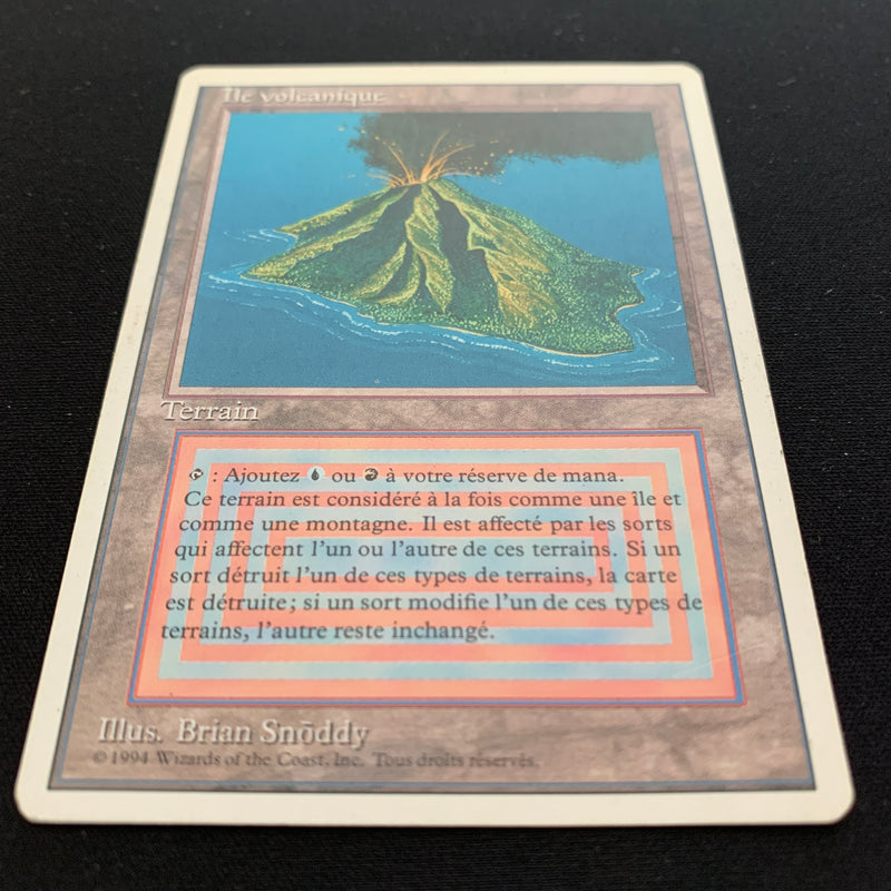 Magic the Gathering Volcanic Island - Foreign White Bordered - French 