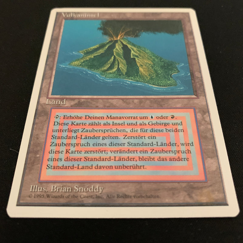 Magic the Gathering Volcanic Island - Foreign White Bordered - German 