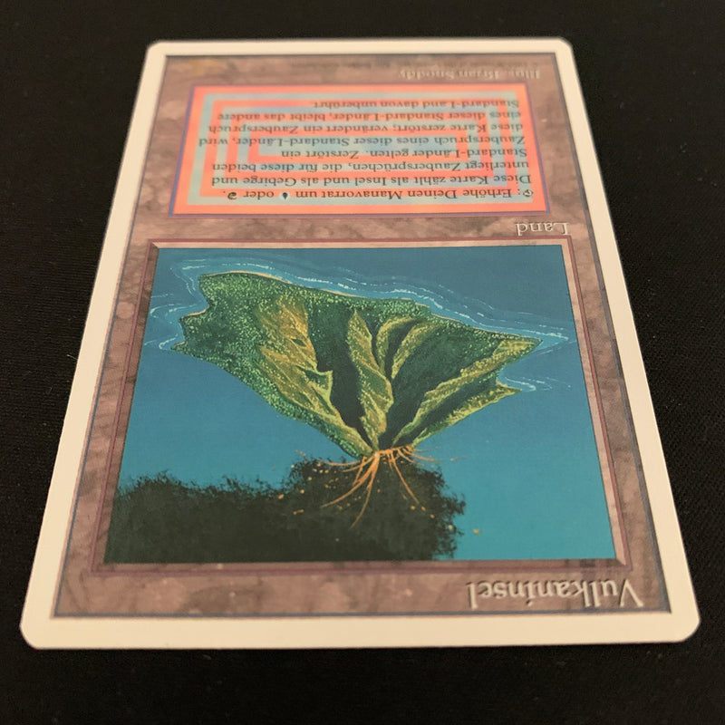 Magic the Gathering Volcanic Island - Foreign White Bordered - German 