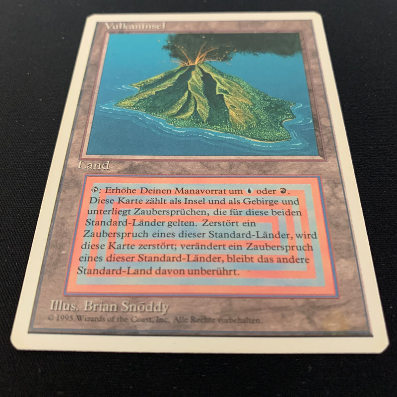 Magic the Gathering Volcanic Island - Foreign White Bordered - German 