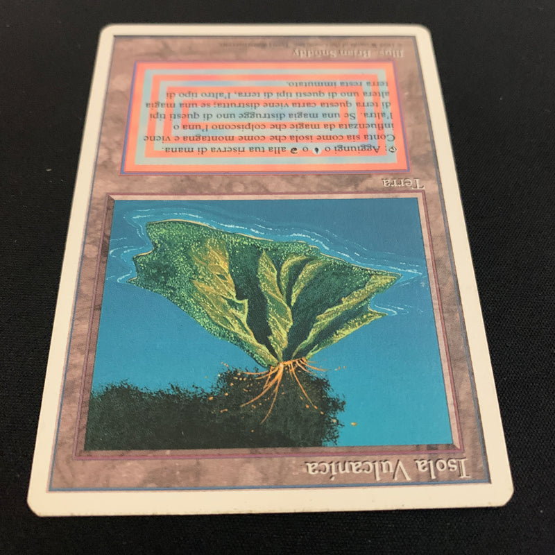 Magic the Gathering Volcanic Island - Foreign White Bordered - Italian 