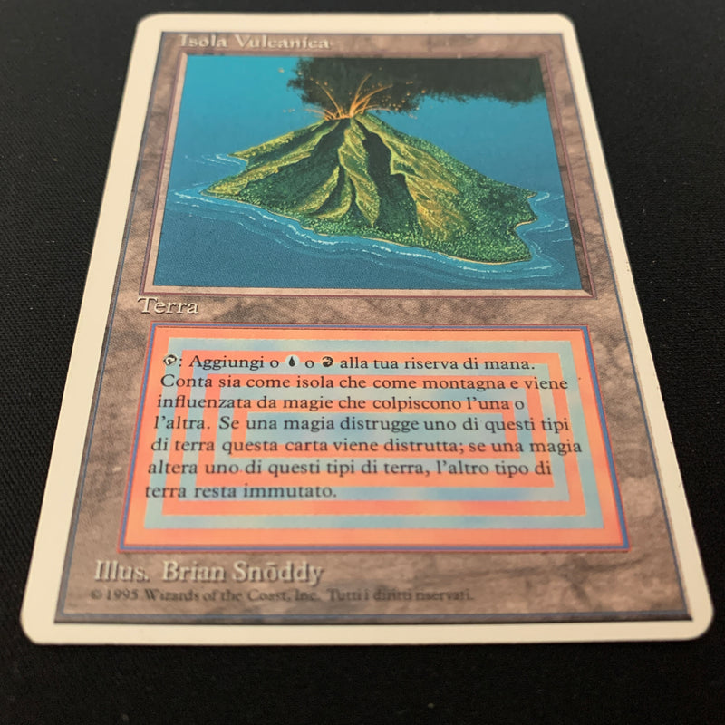 Magic the Gathering Volcanic Island - Foreign White Bordered - Italian 