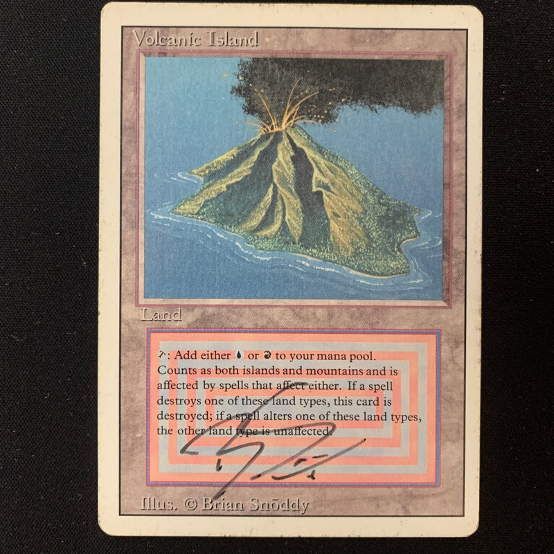 Magic the Gathering Volcanic Island - Revised PL - SIGNED - 24881