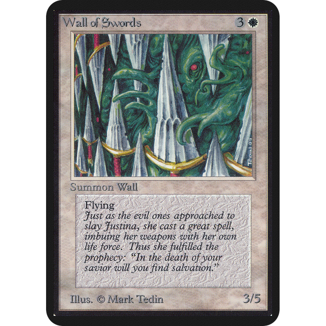 MTG Singles - Wall of Swords - Alpha - NM