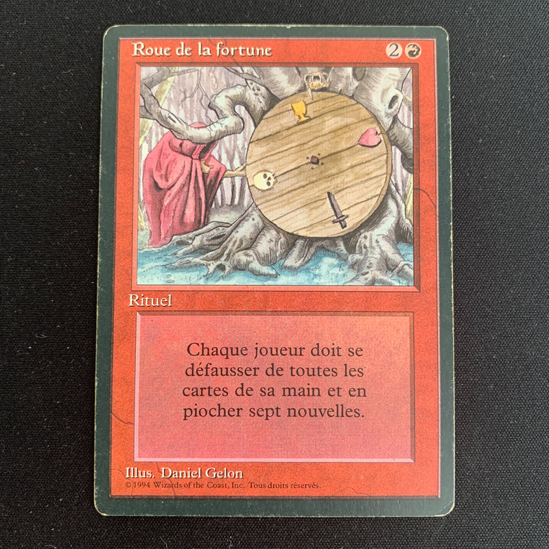 Magic the Gathering Wheel of Fortune - Foreign Black Bordered - French 