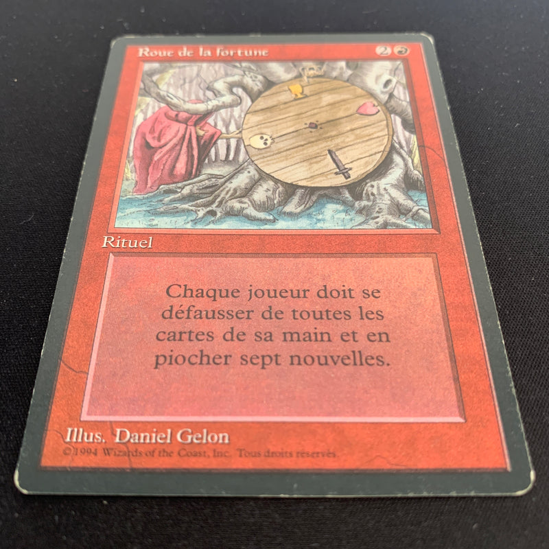 Magic the Gathering Wheel of Fortune - Foreign Black Bordered - French 