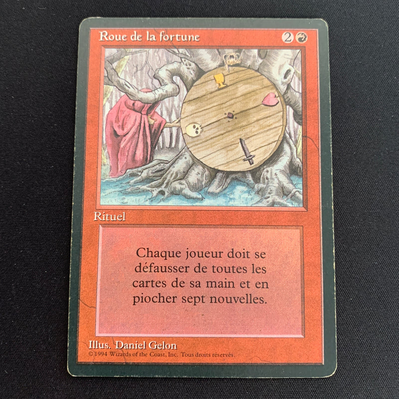 Magic the Gathering Wheel of Fortune - Foreign Black Bordered - French 