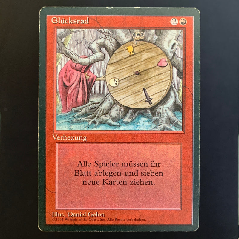 Magic the Gathering Wheel of Fortune - Foreign Black Bordered - German 