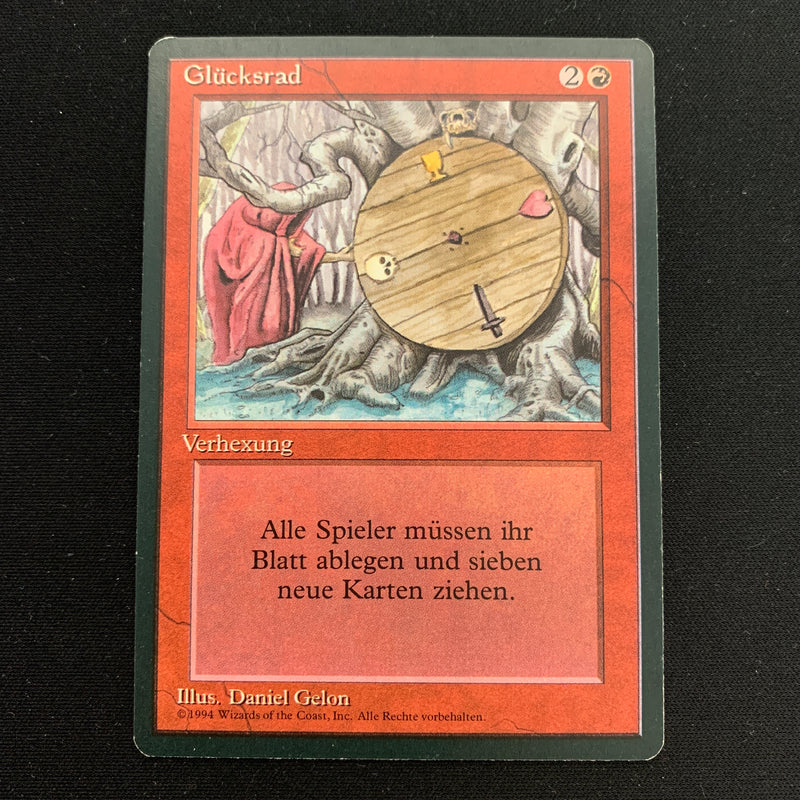 Magic the Gathering Wheel of Fortune - Foreign Black Bordered - German 