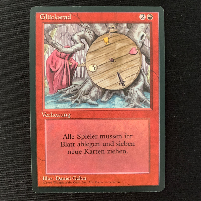 Magic the Gathering Wheel of Fortune - Foreign Black Bordered - German 