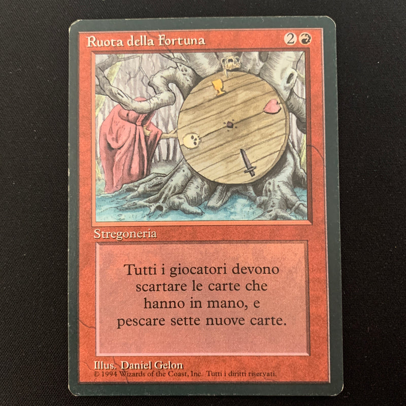 Magic the Gathering Wheel of Fortune - Foreign Black Bordered - Italian LP - 24494