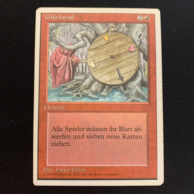 Magic the Gathering Wheel of Fortune - Foreign White Bordered - German 