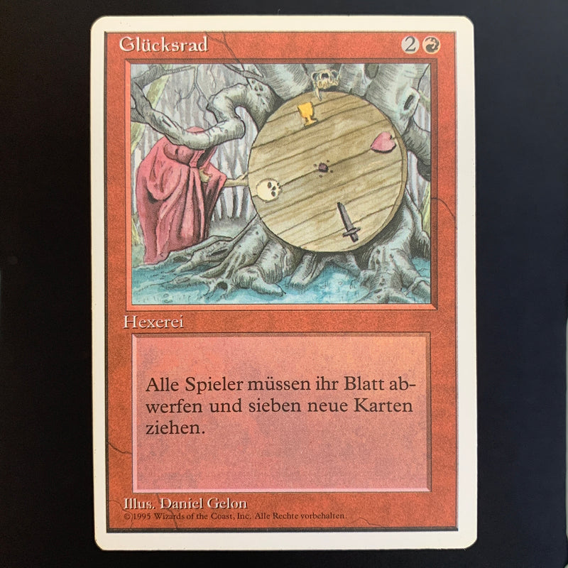 Magic the Gathering Wheel of Fortune - Foreign White Bordered - German 