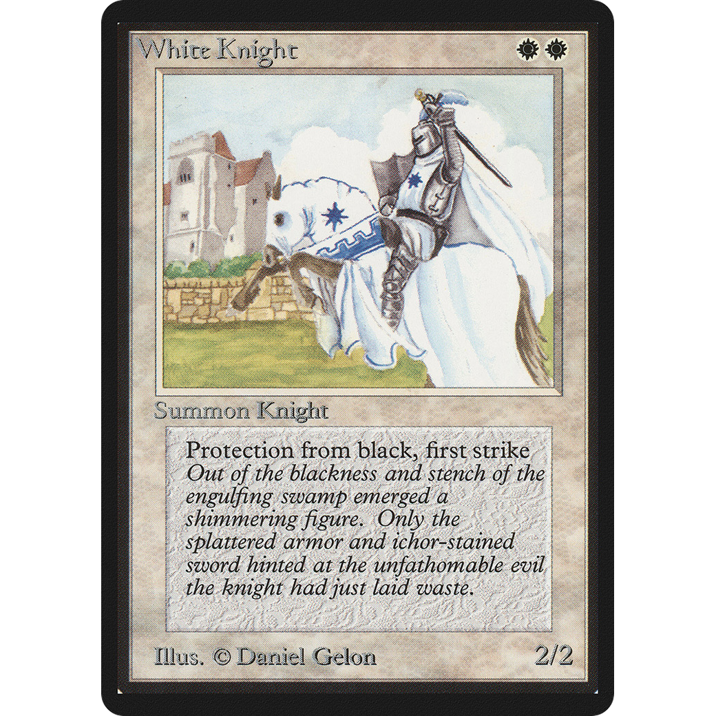 MTG Singles - White Knight - Beta - NM