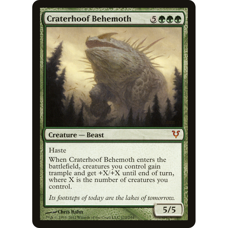 Craterhoof Behemoth - Avacyn Restored