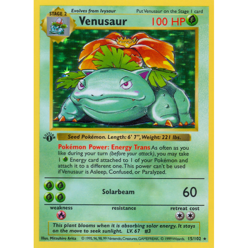 PTCG Singles - Venusaur (BS 15) - Base Set - 