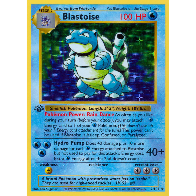 PTCG Singles - Blastoise (Shadowless) (BS 2) - Base Set - 