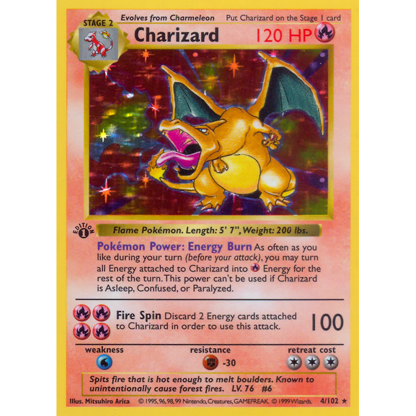 PTCG Singles - Charizard (BS 4) - Base Set - 