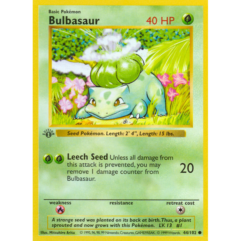 PTCG Singles - Bulbasaur (BS 44) - Base Set - 