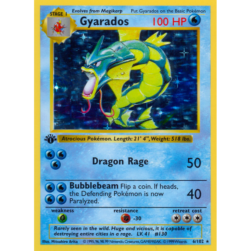 PTCG Singles - Gyarados (BS 6) - Base Set - 