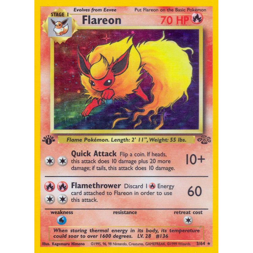 PTCG Singles - Flareon (JU 3) - Jungle - 