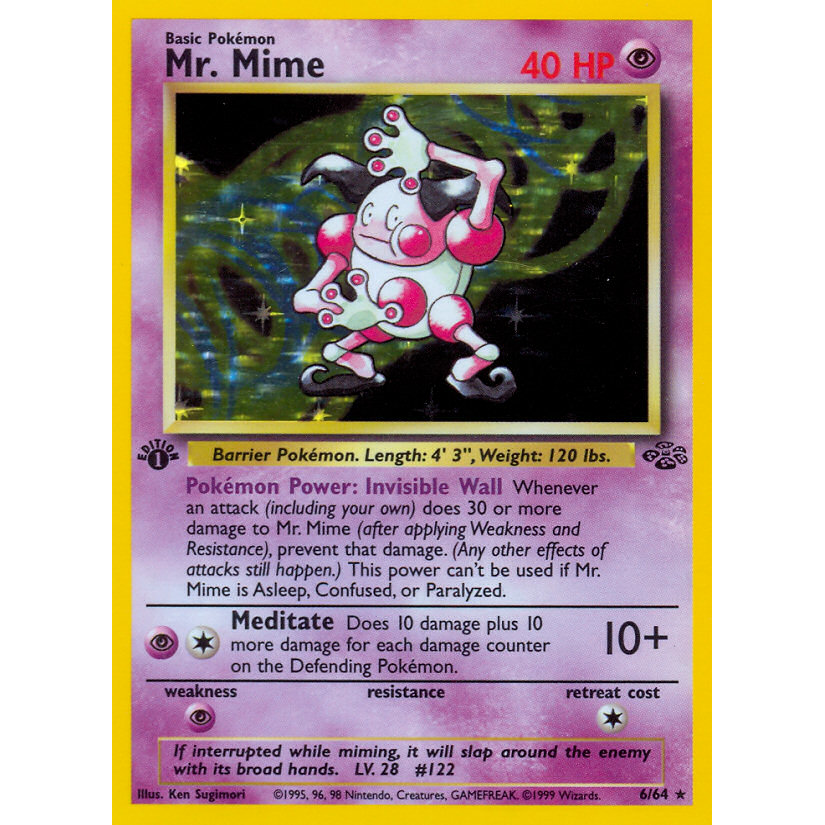 PTCG Singles - Mr. Mime (JU 6) - Jungle - 