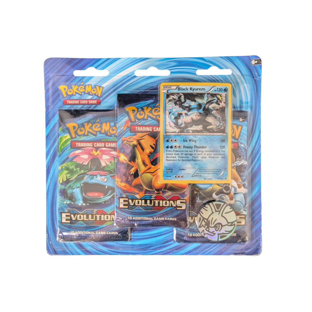 Evolutions: Black Kyurem 3-Pack Blister - Evolutions - English - Sealed