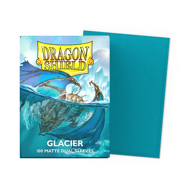 Gaming Supplies - Dragon Shield Matte Dual Sleeves - Glacier