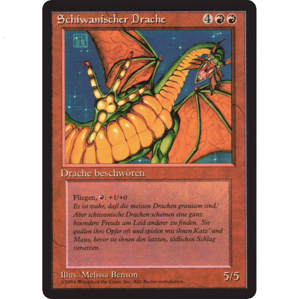 Shivan Dragon - Foreign Black Bordered - German