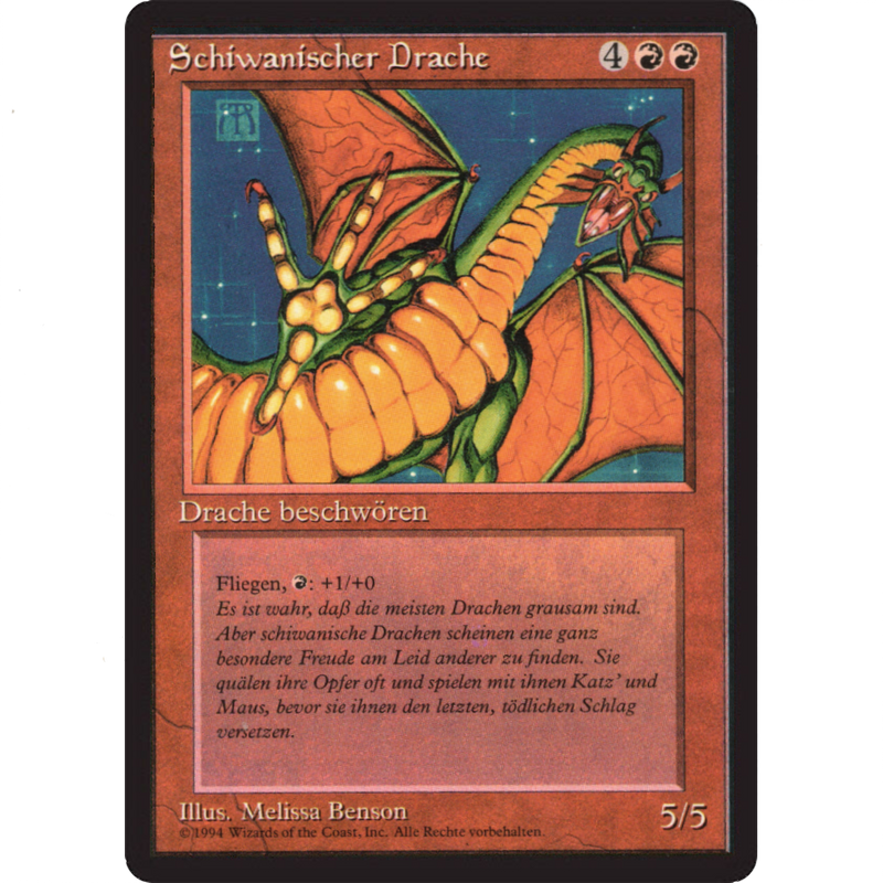 Shivan Dragon - Foreign Black Bordered - German