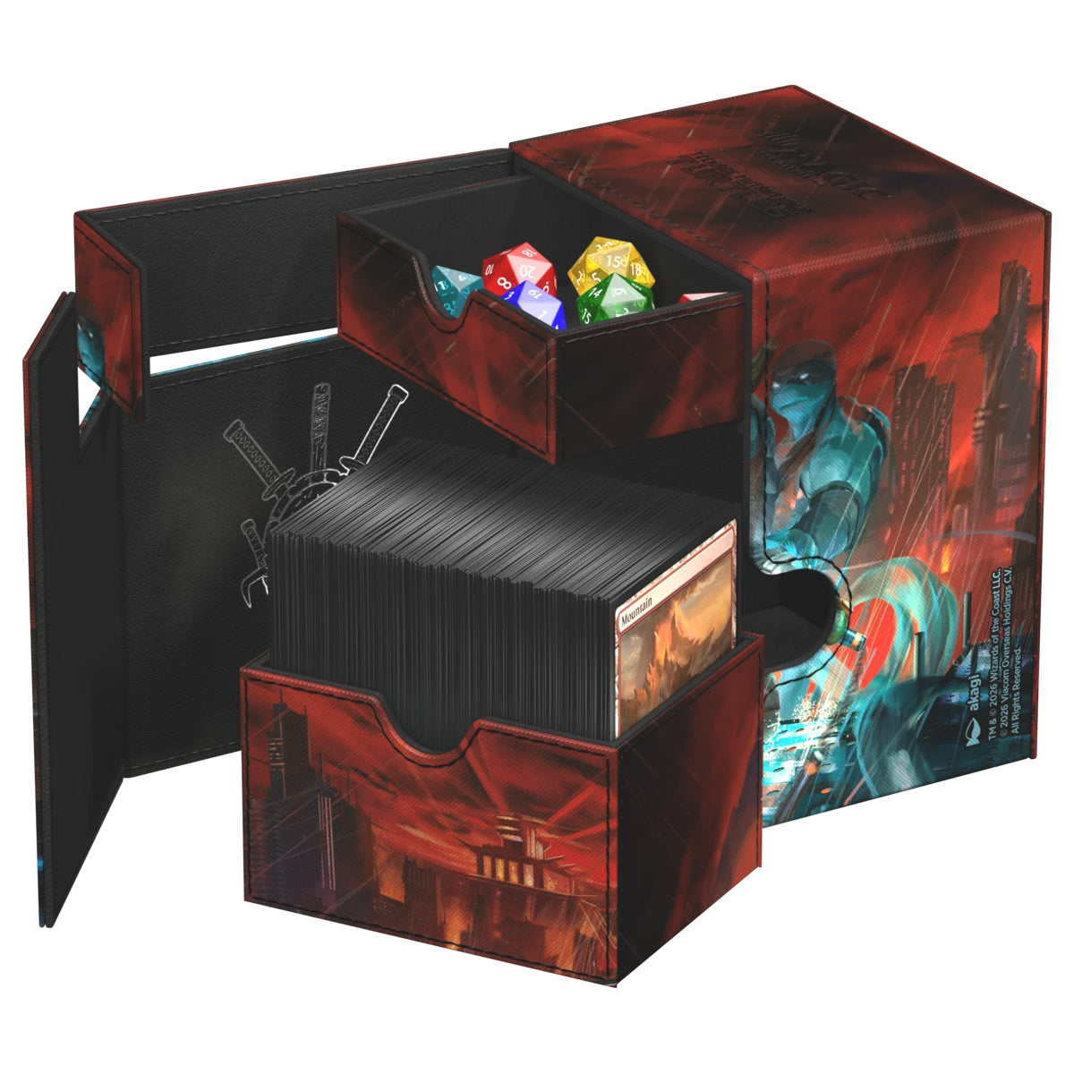 Gaming Supplies - Ultimate Guard Flip'n'Tray 133+ Xenoskin Magic: The Gathering | Teenage Mutant Ninja Turtles - Last Ronin