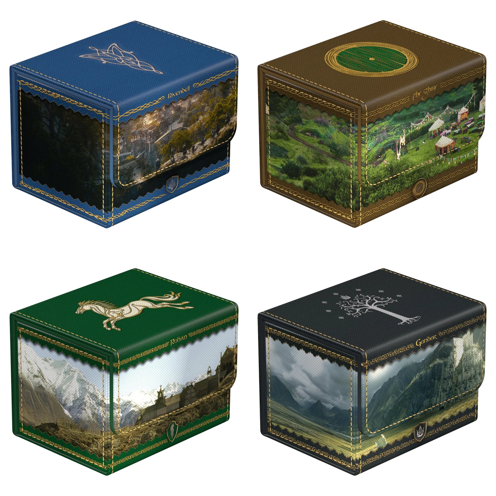 Gaming Supplies - Ultimate Guard Sidewinder 100+ Xenoskin The Lord of the Rings "Places of Middle-earth" - 