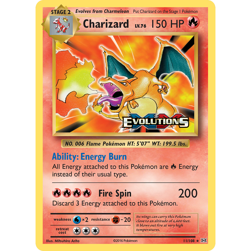 PTCG Singles - Charizard (EVO 11) - Evolutions - 