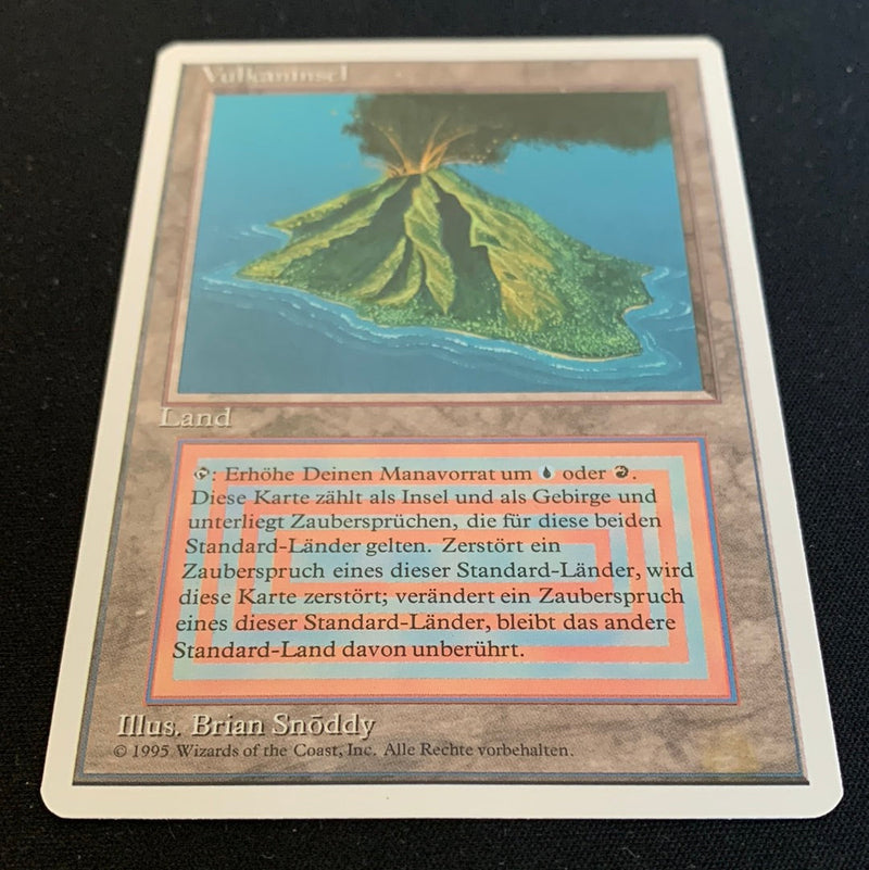 Volcanic Island - Foreign White Bordered - German