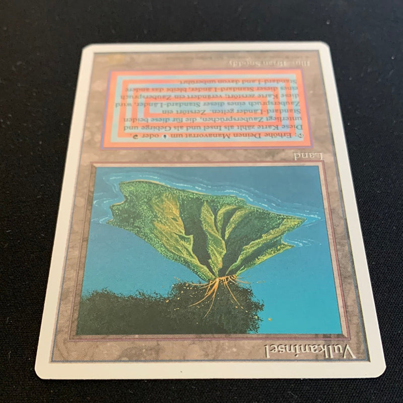 Volcanic Island - Foreign White Bordered - German